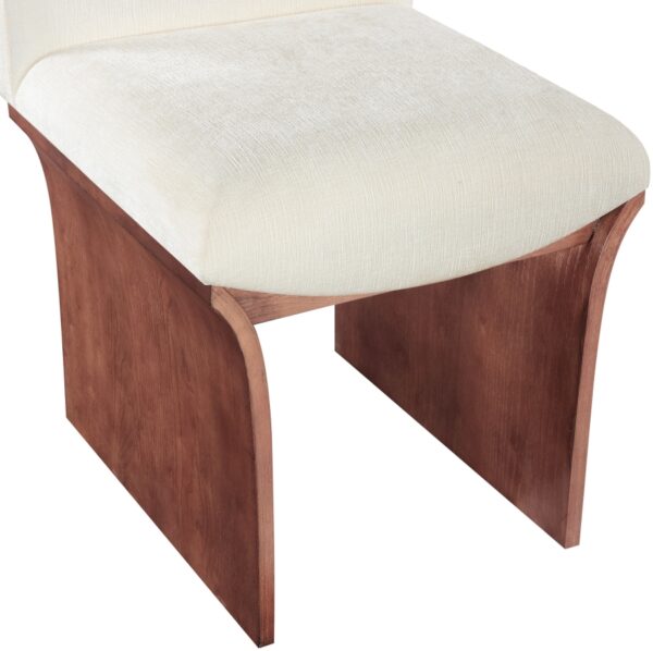Shaw Chenille Fabric Upholstered Dining Chair