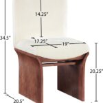 Shaw Chenille Fabric Upholstered Dining Chair