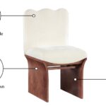 Shaw Chenille Fabric Upholstered Dining Chair