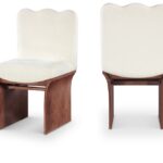 Shaw Chenille Fabric Upholstered Dining Chair