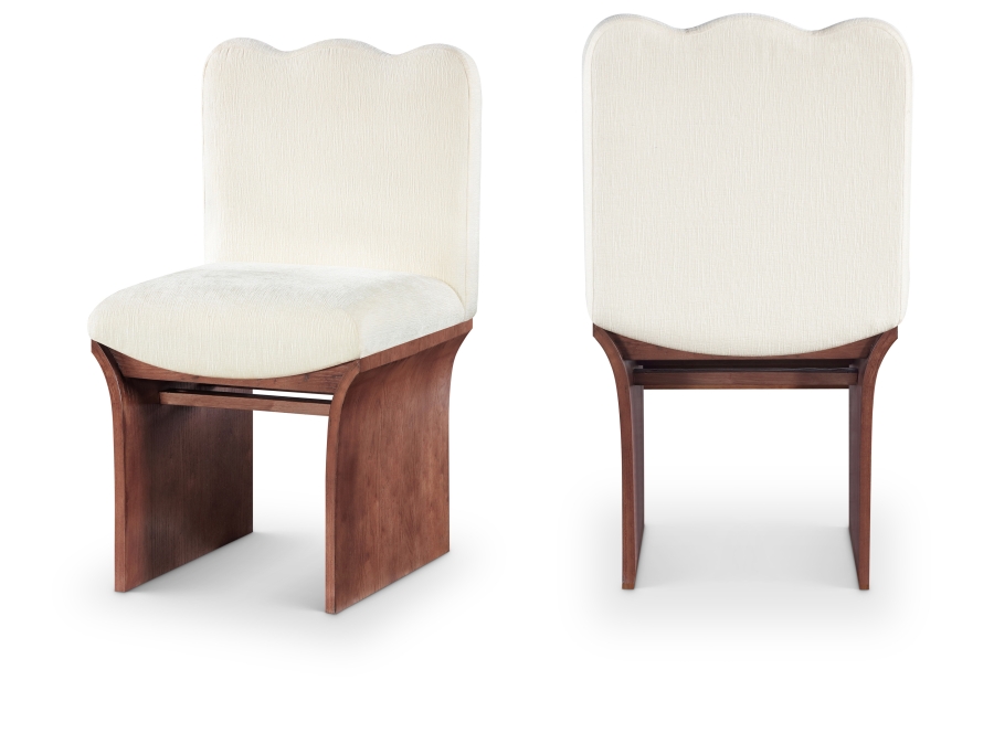 Shaw Chenille Fabric Upholstered Dining Chair