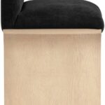 Shaw Chenille Fabric Upholstered Counter Stool