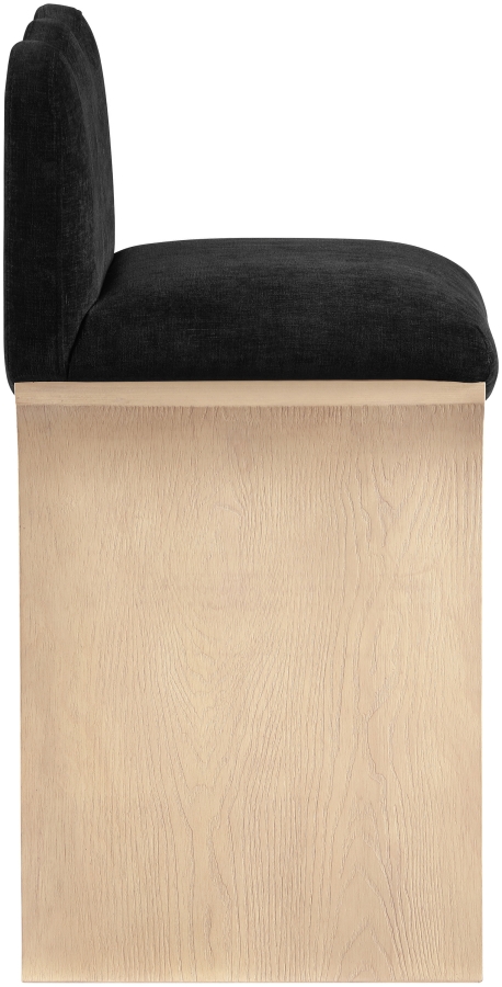 Shaw Chenille Fabric Upholstered Counter Stool