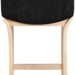 Shaw Chenille Fabric Upholstered Counter Stool