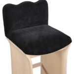Shaw Chenille Fabric Upholstered Counter Stool