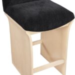 Shaw Chenille Fabric Upholstered Counter Stool