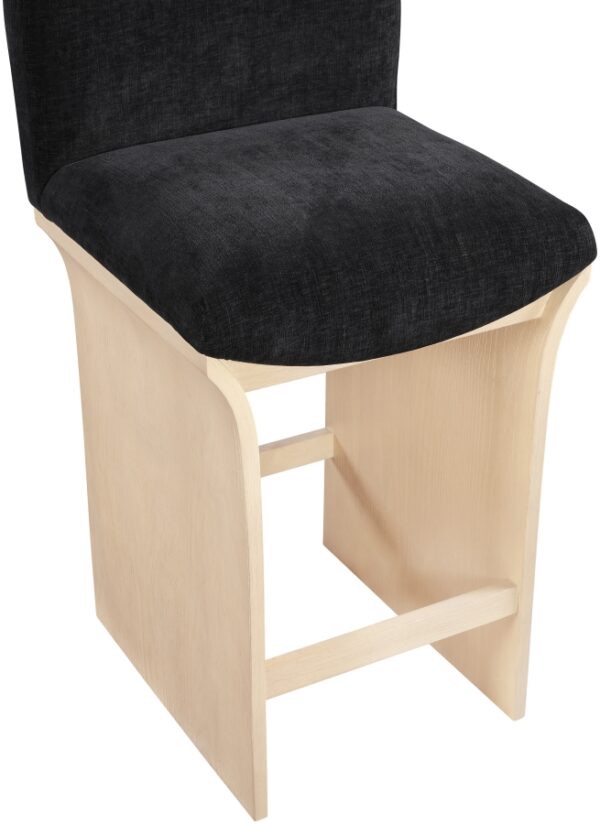 Shaw Chenille Fabric Upholstered Counter Stool