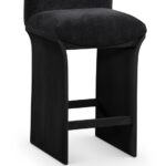 Shaw Chenille Fabric Upholstered Counter Stool