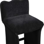 Shaw Chenille Fabric Upholstered Counter Stool