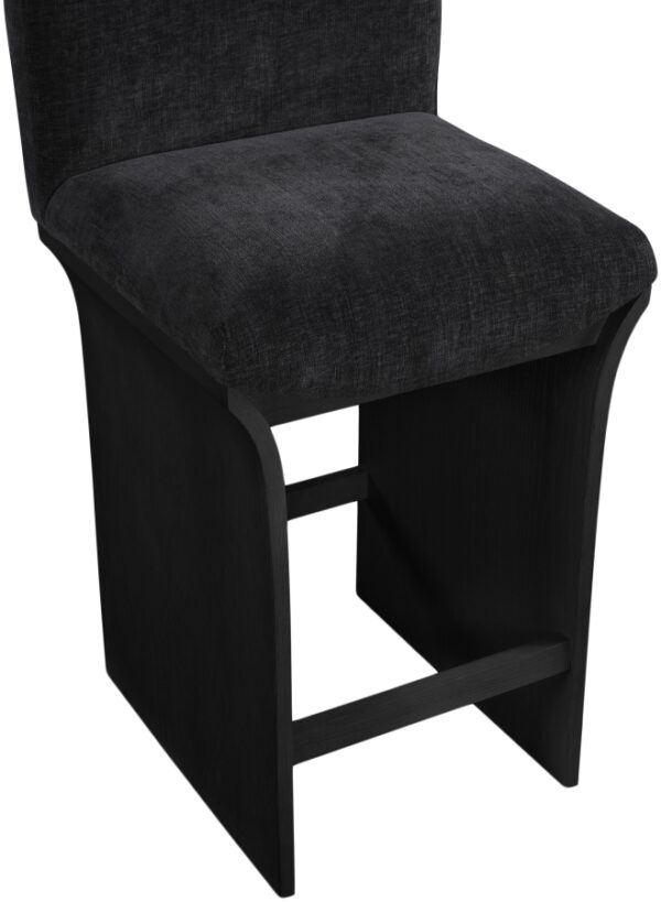Shaw Chenille Fabric Upholstered Counter Stool