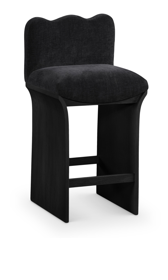 Shaw Chenille Fabric Upholstered Counter Stool