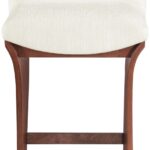 Shaw Chenille Fabric Upholstered Counter Stool