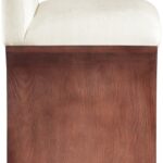 Shaw Chenille Fabric Upholstered Counter Stool