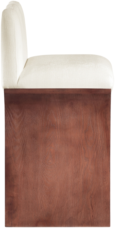 Shaw Chenille Fabric Upholstered Counter Stool