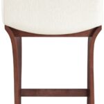 Shaw Chenille Fabric Upholstered Counter Stool