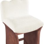 Shaw Chenille Fabric Upholstered Counter Stool