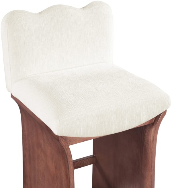 Shaw Chenille Fabric Upholstered Counter Stool