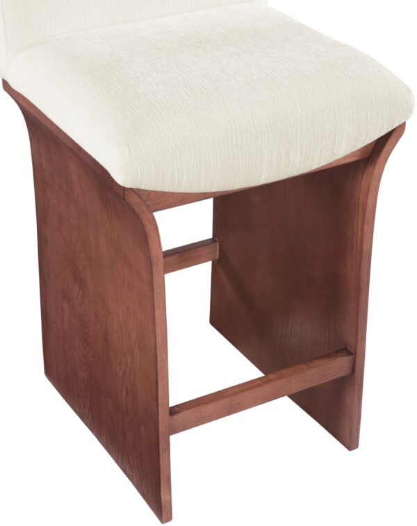 Shaw Chenille Fabric Upholstered Counter Stool