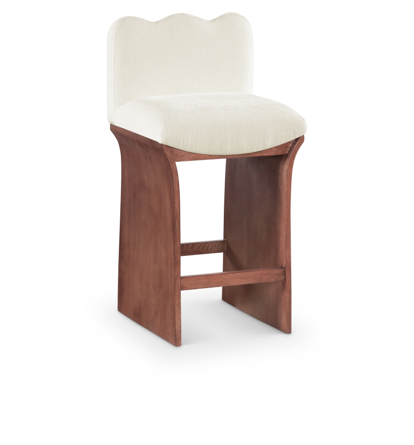 Shaw Chenille Fabric Upholstered Counter Stool