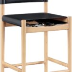 Rawlins Vegan Leather Upholstered Counter Stool