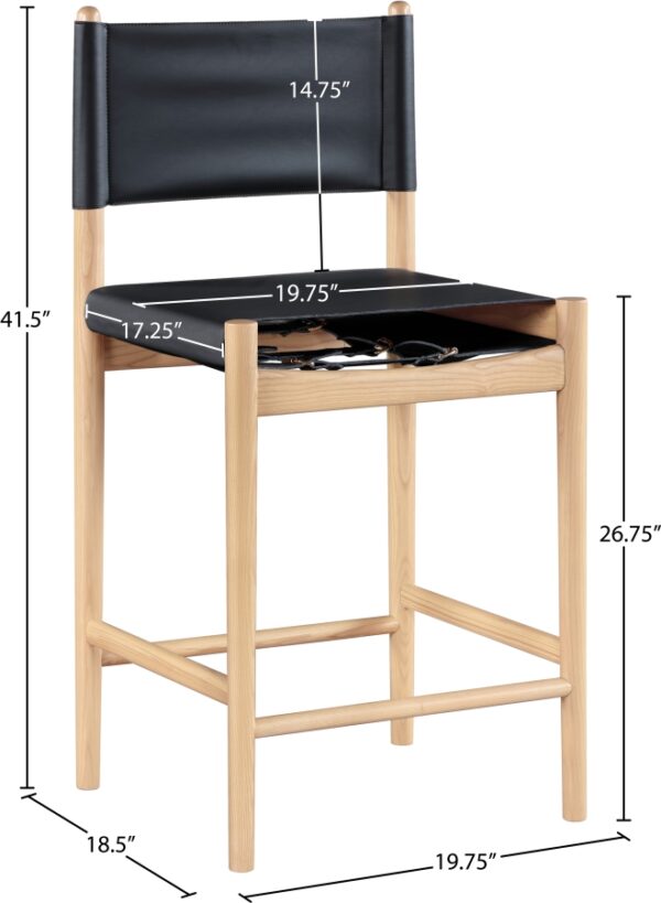 Rawlins Vegan Leather Upholstered Counter Stool