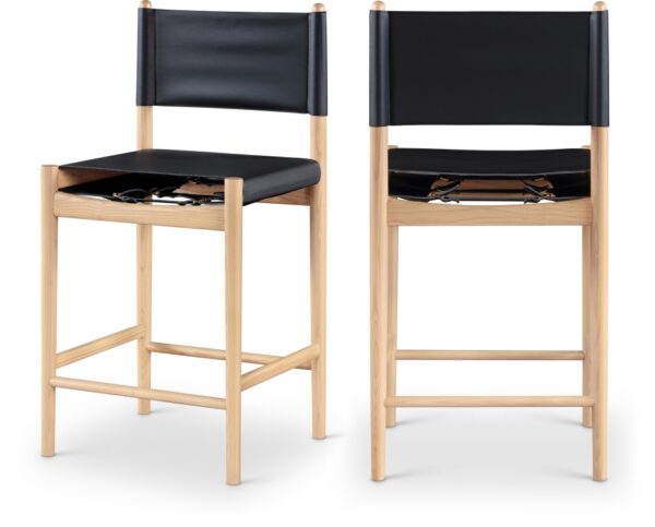 Rawlins Vegan Leather Upholstered Counter Stool