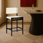 Rawlins Vegan Leather Upholstered Counter Stool