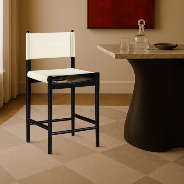 Rawlins Vegan Leather Upholstered Counter Stool