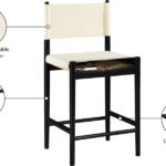 Rawlins Vegan Leather Upholstered Counter Stool