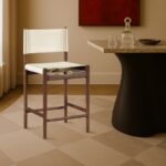 Rawlins Vegan Leather Upholstered Counter Stool