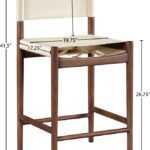 Rawlins Vegan Leather Upholstered Counter Stool