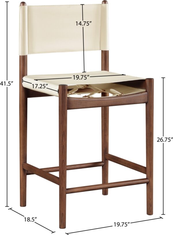 Rawlins Vegan Leather Upholstered Counter Stool