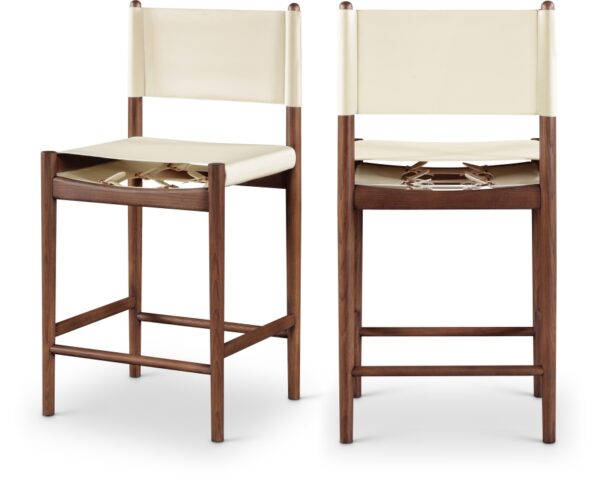 Rawlins Vegan Leather Upholstered Counter Stool