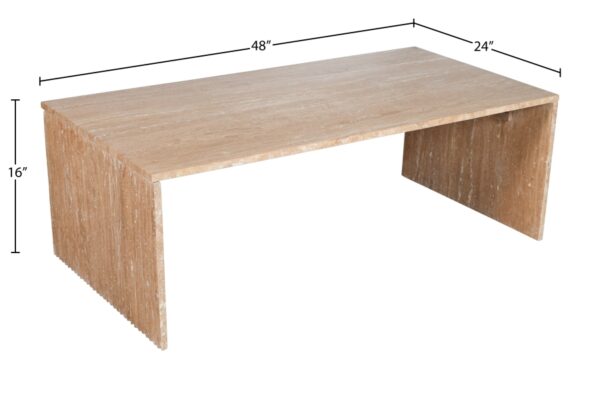 Pienza Travertine Coffee Table