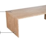 Pienza Travertine Coffee Table