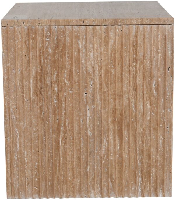 Pienza Travertine End Table