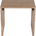 Pienza Travertine End Table
