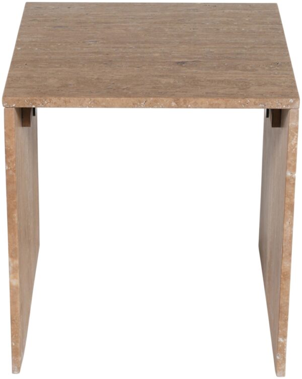 Pienza Travertine End Table