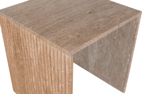 Pienza Travertine End Table
