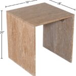 Pienza Travertine End Table