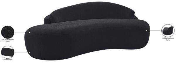 Caspian 79" Chenille Fabric Upholstered Loveseat
