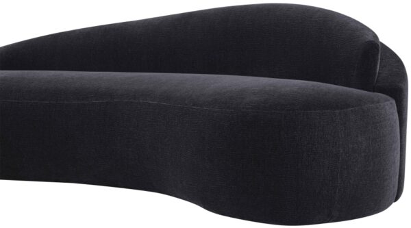 Caspian 101" Chenille Fabric Upholstered Sofa
