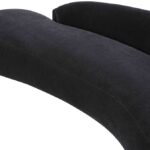 Caspian 101" Chenille Fabric Upholstered Sofa