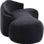 Caspian 101" Chenille Fabric Upholstered Sofa