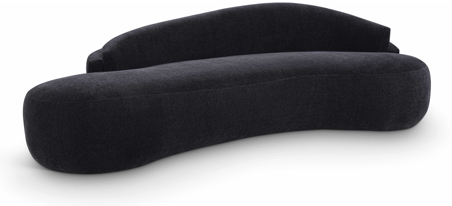 Caspian 101" Chenille Fabric Upholstered Sofa