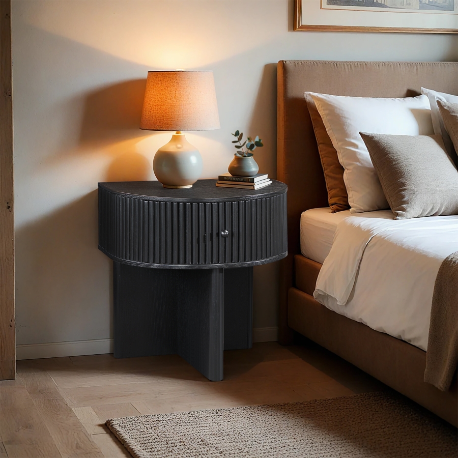 Cortland Acacia Veneer And Solid Wood Nightstand
