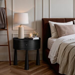 Oasis Acacia Veneer And Solid Wood Nightstand