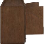 Everson Oak Veneer And Solid Wood Sideboard / Buffet