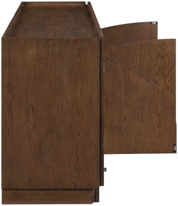 Everson Oak Veneer And Solid Wood Sideboard / Buffet