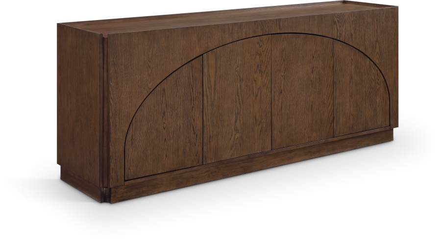 Everson Oak Veneer And Solid Wood Sideboard / Buffet
